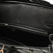 Hermes * 2005 Black Niloticus Crocodile Birkin 25 Handbag