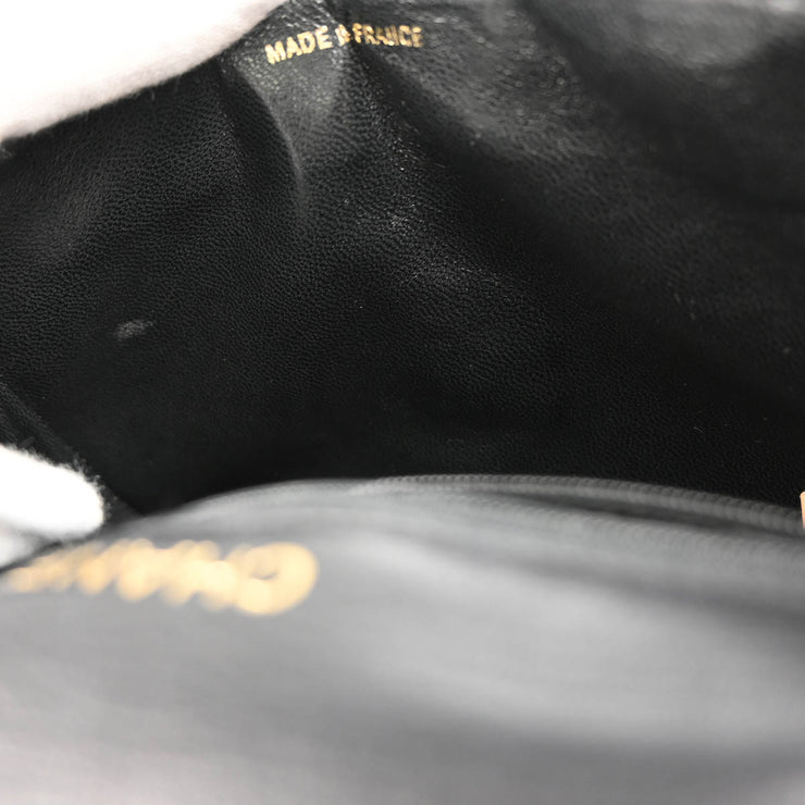 Chanel * 1989-1991 Black Lizard Shoulder Bag