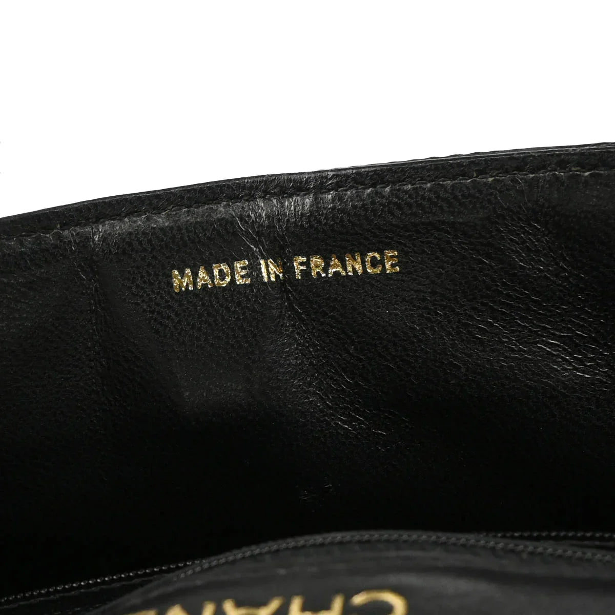 Chanel * 1989-1991 Black Lizard Shoulder Bag