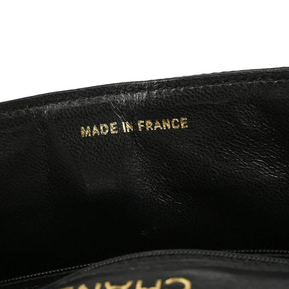 Chanel * 1989-1991 Black Lizard Shoulder Bag