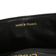 Chanel * 1989-1991 Black Lizard Shoulder Bag