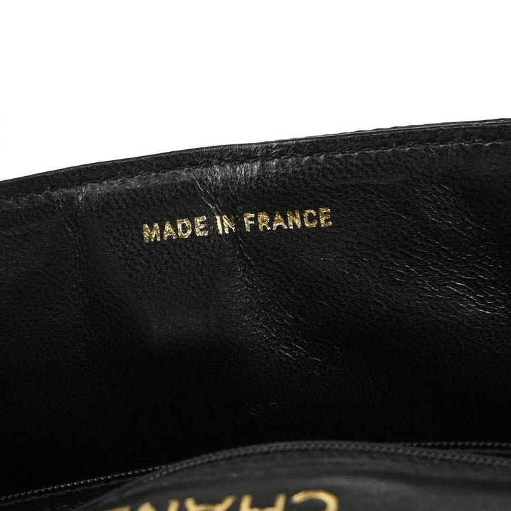 Chanel * 1989-1991 Black Lizard Shoulder Bag