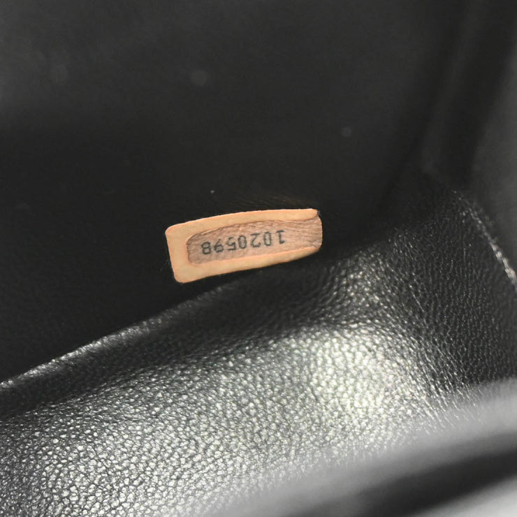 Chanel * 1989-1991 Black Lizard Shoulder Bag