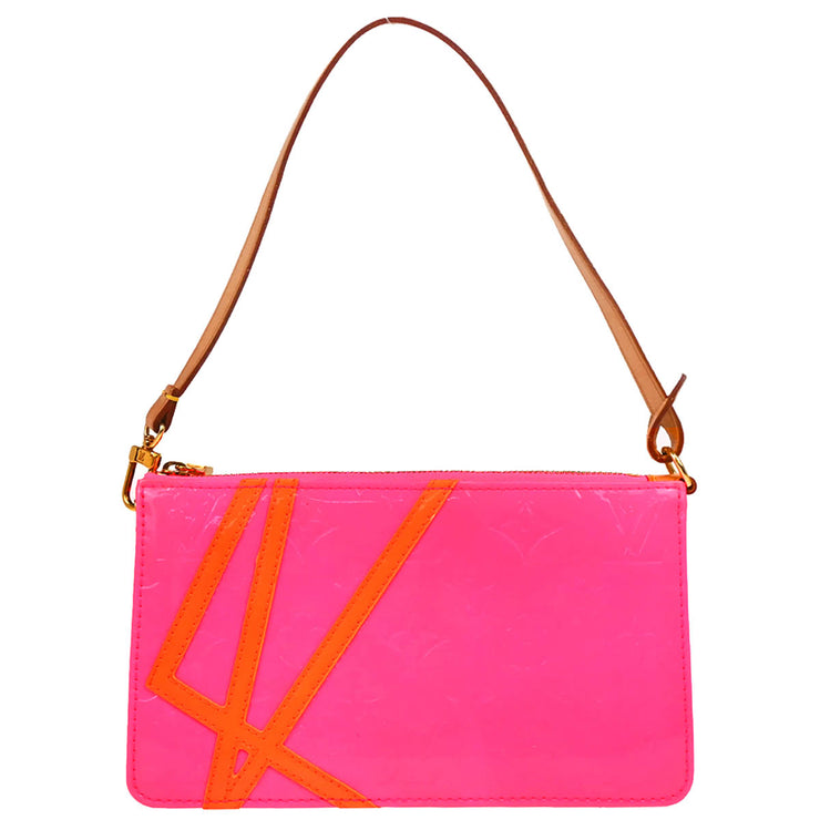Louis Vuitton 2002 Pink Vernis Fluo Lexington Handbag M91906