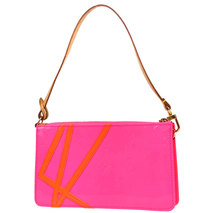 Louis Vuitton 2002 Pink Vernis Fluo Lexington Handbag M91906