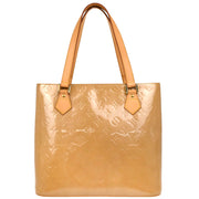 Louis Vuitton 2005 Beige Monogram Vernis Houston Tote Handbag M91340