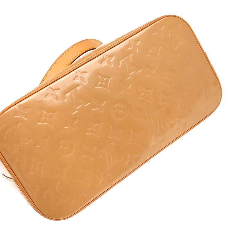 Louis Vuitton 2005 Beige Monogram Vernis Houston Tote Handbag M91340