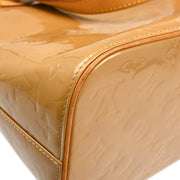 Louis Vuitton 2005 Beige Monogram Vernis Houston Tote Handbag M91340