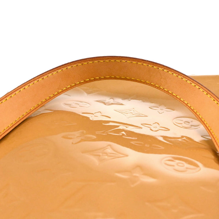 Louis Vuitton 2005 Beige Monogram Vernis Houston Tote Handbag M91340