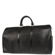 Louis Vuitton 1994 Black Epi Keepall 50 Travel Handbag M42962