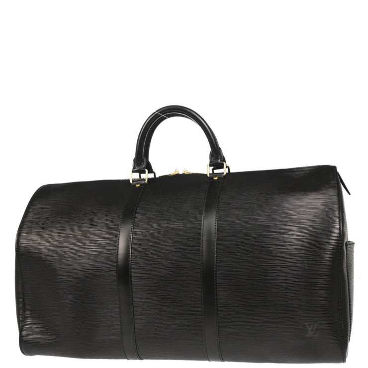 Louis Vuitton 1994 Black Epi Keepall 50 Travel Handbag M42962