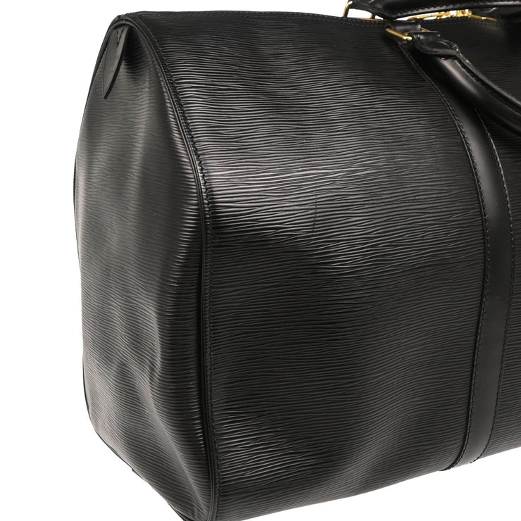 Louis Vuitton 1994 Black Epi Keepall 50 Travel Handbag M42962