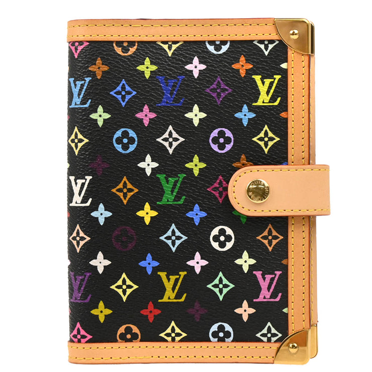 Louis Vuitton 2004 Monogram Multicolor Agenda PM Notebook Cover R20895 Small Good