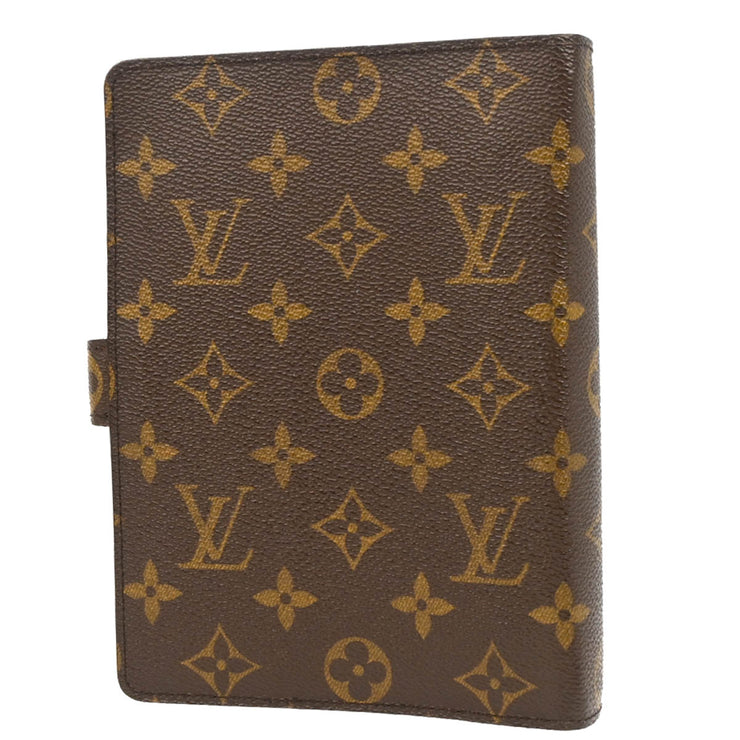Louis Vuitton 2001 Monogram Agenda MM Note Book Cover R20105 Small Good
