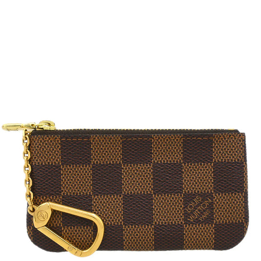 Louis Vuitton 2004 Damier Pochette Cles Coin Case Wallet Purse N62658