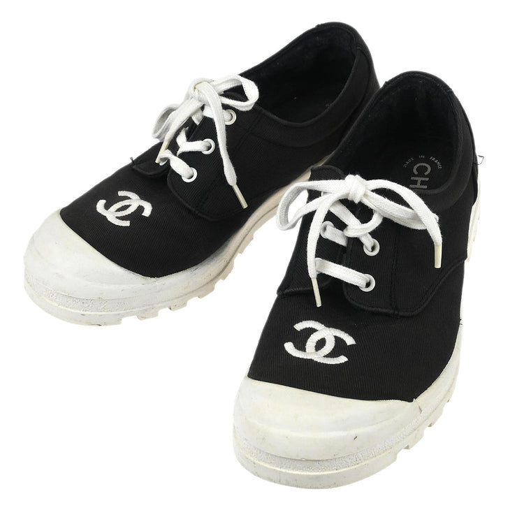 Chanel * Navy Shoes Sneakers #37