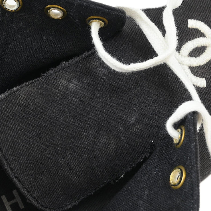 Chanel * Navy Shoes Sneakers #37
