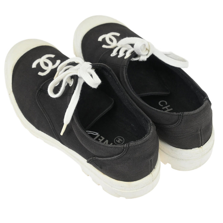 Chanel * Navy Shoes Sneakers #37