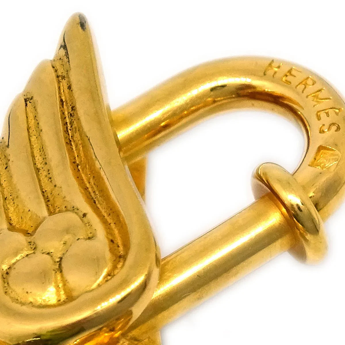 Hermes 1993 Le Cheval Pegasus Cadena Gold Small Good