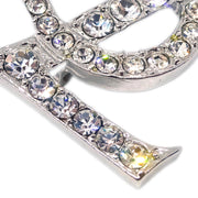 Yves Saint Laurent Brooch Pin Rhinestone Silver