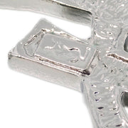 Yves Saint Laurent Brooch Pin Rhinestone Silver