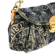 Louis Vuitton Blue Monogram Denim Mini Pleaty Raye Handbag M95333