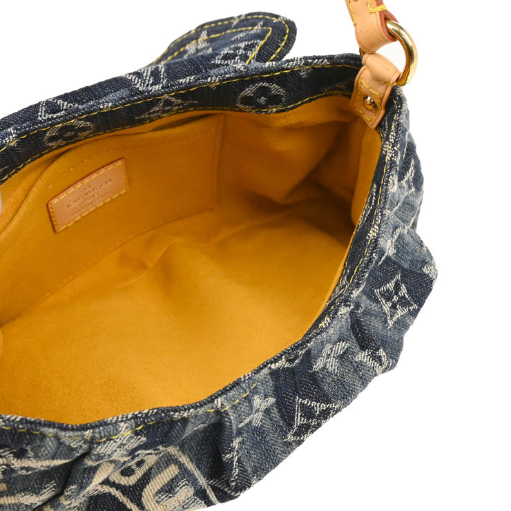 Louis Vuitton Blue Monogram Denim Mini Pleaty Raye Handbag M95333