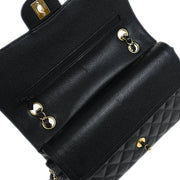 Chanel Black Caviar Medium Classic Double Flap Shoulder Bag