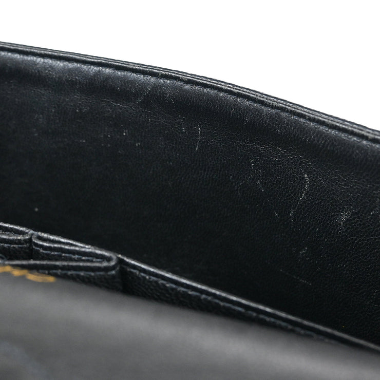 Chanel Black Caviar Medium Classic Double Flap Shoulder Bag
