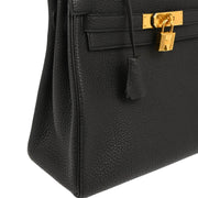 Hermes Black Togo Kelly 28 Retourne 2way Shoulder Handbag