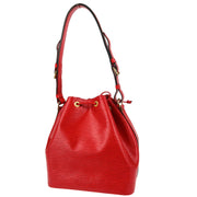 Louis Vuitton Red Epi Petite Noe Bucket Shoulder Bag M44107