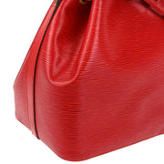 Louis Vuitton Red Epi Petite Noe Bucket Shoulder Bag M44107