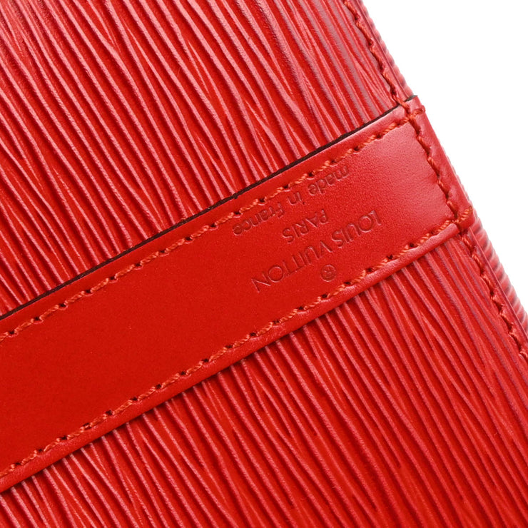 Louis Vuitton Red Epi Petite Noe Bucket Shoulder Bag M44107