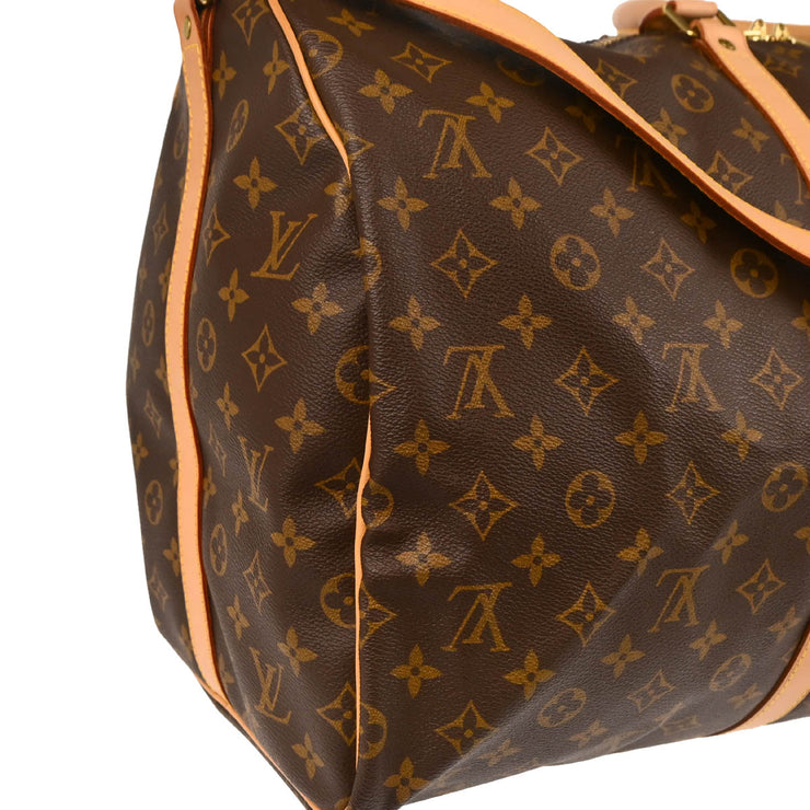 Louis Vuitton Monogram Keepall Bandouliere 55 2way Shoulder Duffle Bag M41414