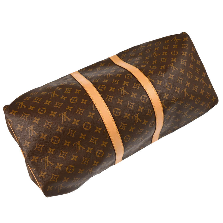 Louis Vuitton Monogram Keepall Bandouliere 55 2way Shoulder Duffle Bag M41414