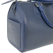 Louis Vuitton Blue Epi Speedy 25 Handbag M5923G