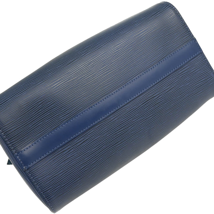 Louis Vuitton Blue Epi Speedy 25 Handbag M5923G
