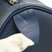 Louis Vuitton Blue Epi Speedy 25 Handbag M5923G
