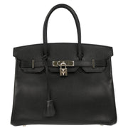 Hermes Black Epsom Birkin 30 Handbag