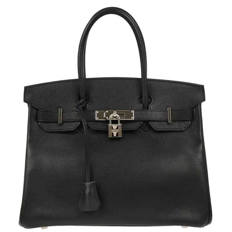 Hermes Black Epsom Birkin 30 Handbag