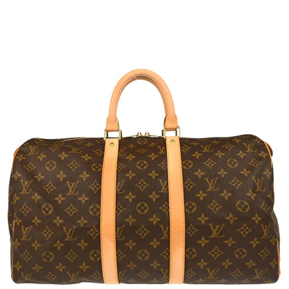 Louis Vuitton 2002 Monogram Keepall 45 Travel Duffle Handbag M41428