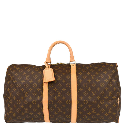 Louis Vuitton 1999 Monogram Keepall 55 Travel Duffle Handbag M41424