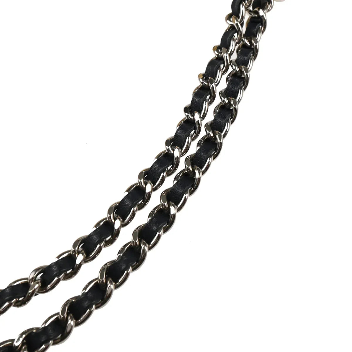 Chanel White Canvas Valentine Chain Handbag