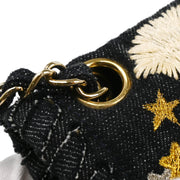 Chanel Indigo Denim Night Flight Mademoiselle Lock Shoulder Bag