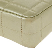Chanel Gold Lambskin East West Choco Bar Shoulder Bag