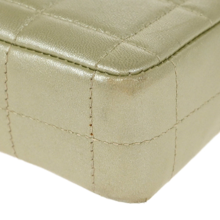 Chanel Gold Lambskin East West Choco Bar Shoulder Bag