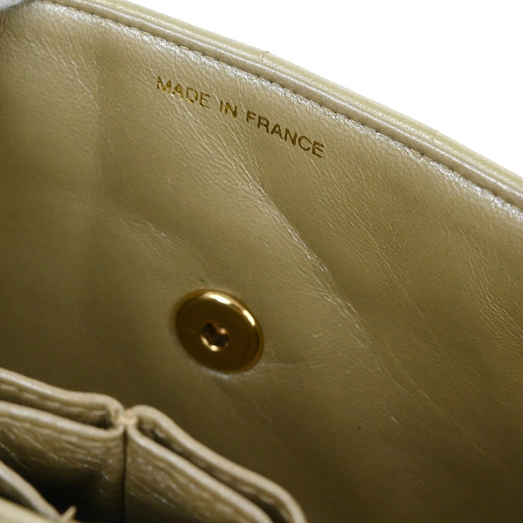 Chanel Gold Lambskin East West Choco Bar Shoulder Bag