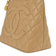 Chanel Beige Caviar Medallion Tote Handbag