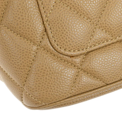 Chanel 2003-2004 Beige Caviar Medallion Tote Handbag