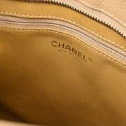 Chanel Beige Caviar Medallion Tote Handbag